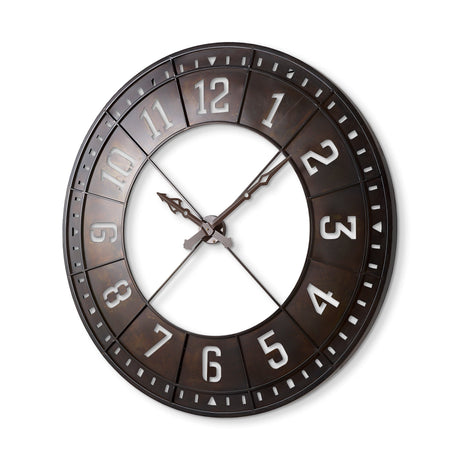 Newcastle Giant Oversize Industrial Wall Clock by Mercana at Eve Furniture