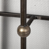 Newcomb Gold/Black Metal Meshed Rectangular Wall Sconce by Mercana at Eve Furniture