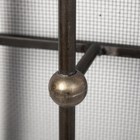 Newcomb Gold/Black Metal Meshed Rectangular Wall Sconce by Mercana at Eve Furniture
