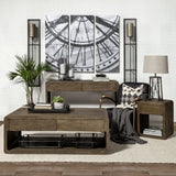 Newcomb Gold/Black Metal Meshed Rectangular Wall Sconce by Mercana at Eve Furniture