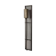 Newcomb Gold/Black Metal Meshed Rectangular Wall Sconce by Mercana at Eve Furniture
