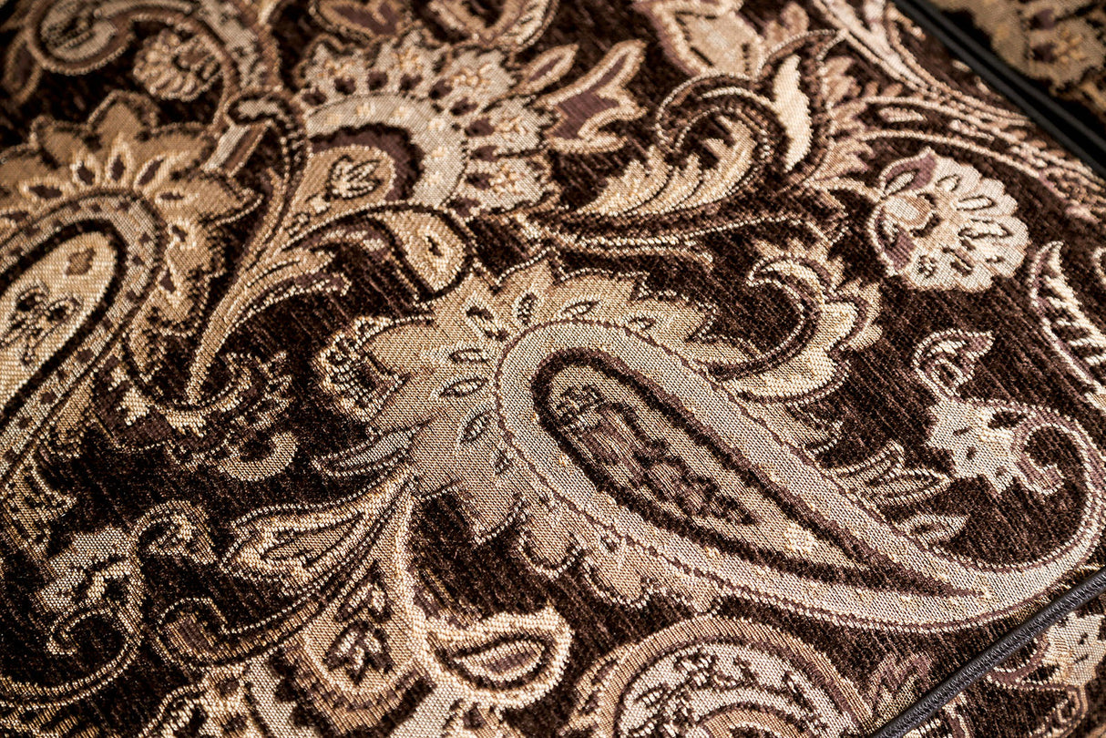 Newdale Brown/Gold Sofa & Loveseat by Furniture of America at Eve Furniture