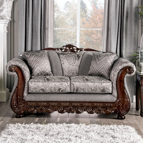 Newdale Gray Sofa & Loveseat by Furniture of America at Eve Furniture