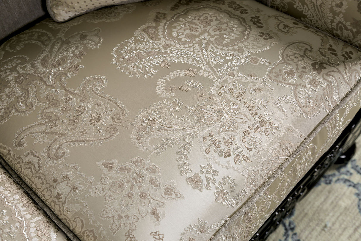 Newdale Ivory Sofa & Loveseat by Furniture of America at Eve Furniture