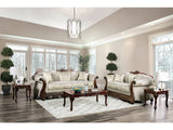 Newdale Ivory Sofa & Loveseat by Furniture of America at Eve Furniture
