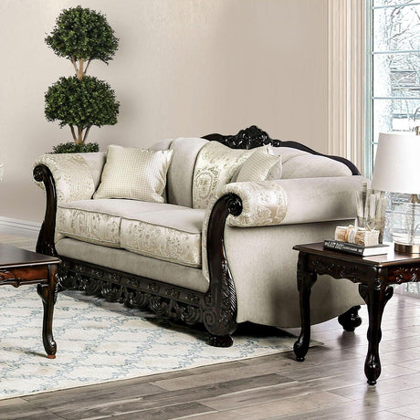 Newdale Ivory Loveseat by Furniture of America at Eve Furniture