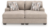 Newellen Hemp 2-Piece Super Chaise by Ashley at Eve Furniture
