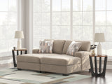 Newellen Hemp 2-Piece Super Chaise by Ashley at Eve Furniture
