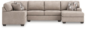 Newellen Hemp 3-Piece Right Arm Facing Sectional by Ashley at Eve Furniture