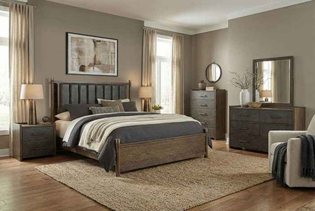 Newent Dark Walnut 4-Piece Queen Bedroom Set by Furniture of America at Eve Furniture