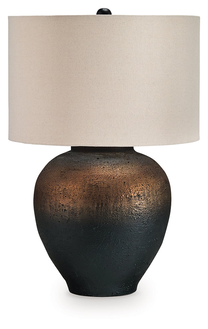 Newgerhard Brown/Black Table Lamp by ASHLEY FURNITURE at Eve Furniture