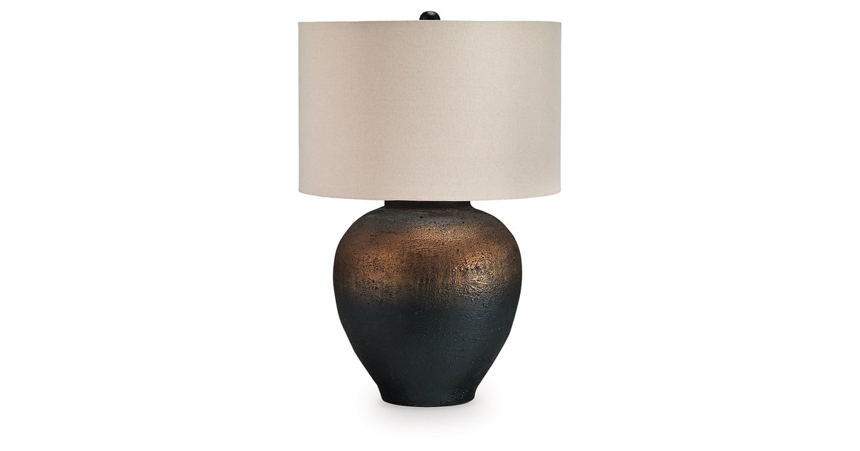 Newgerhard Brown/Black Table Lamp by ASHLEY FURNITURE at Eve Furniture