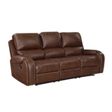 Newnan Brown Double Reclining Living Room Set by Homelegance at Eve Furniture