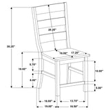 Newport Black 5-Piece Rectangular Trestle Dining Set