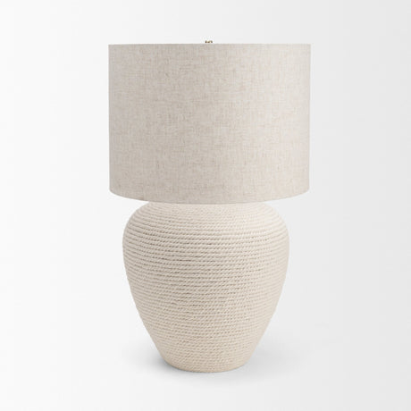 Newport Woven Rope Table Lamp by Mercana at Eve Furniture