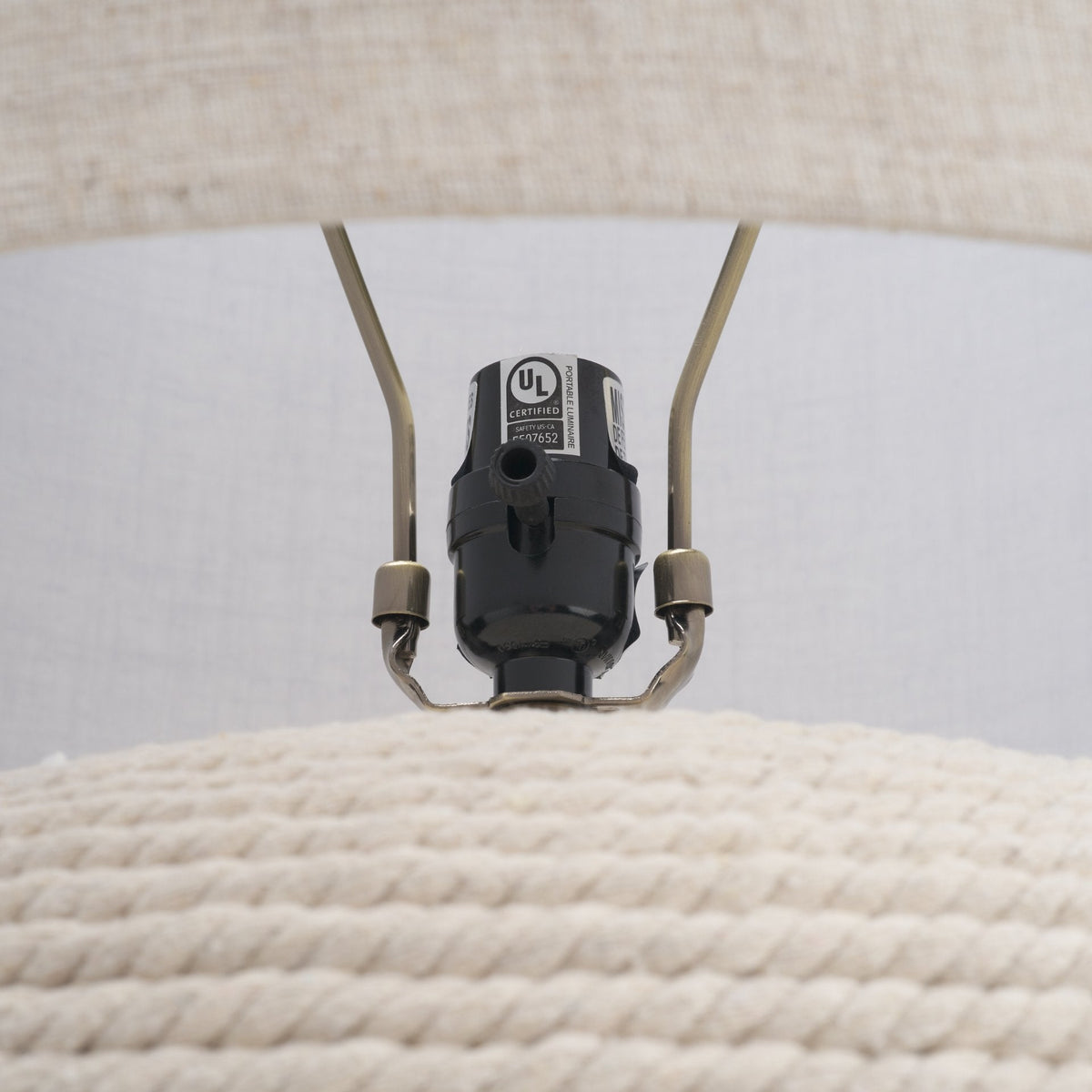 Newport Woven Rope Table Lamp by Mercana at Eve Furniture