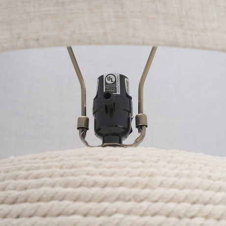 Newport Woven Rope Table Lamp by Mercana at Eve Furniture