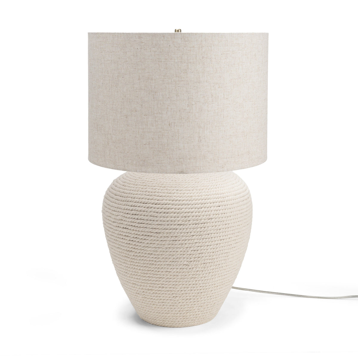 Newport Woven Rope Table Lamp by Mercana at Eve Furniture