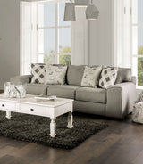 Newry Gray Sofa & Loveseat by Furniture of America at Eve Furniture