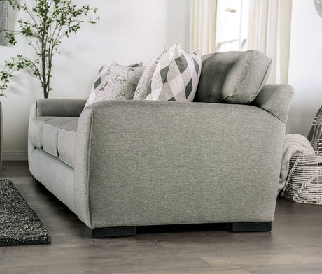Newry Gray Sofa & Loveseat by Furniture of America at Eve Furniture