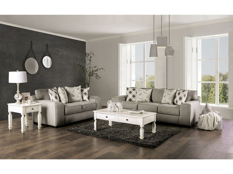 Newry Gray Sofa & Loveseat by Furniture of America at Eve Furniture