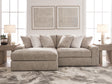Nexora-Court Burlap 2-Piece Sectional with Chaise by Ashley at Eve Furniture