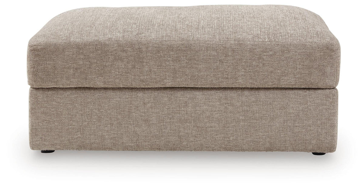 Nexora-Court Burlap Oversized Accent Ottoman by Ashley at Eve Furniture
