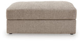 Nexora-Court Burlap Oversized Accent Ottoman by Ashley at Eve Furniture
