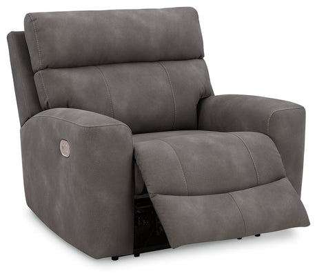 Next-Gen DuraPella Black/Gray Power Reclining Living Room Set by Ashley at Eve Furniture