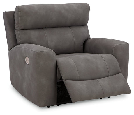 Next-Gen DuraPella Black/Gray Power Reclining Living Room Set by Ashley at Eve Furniture