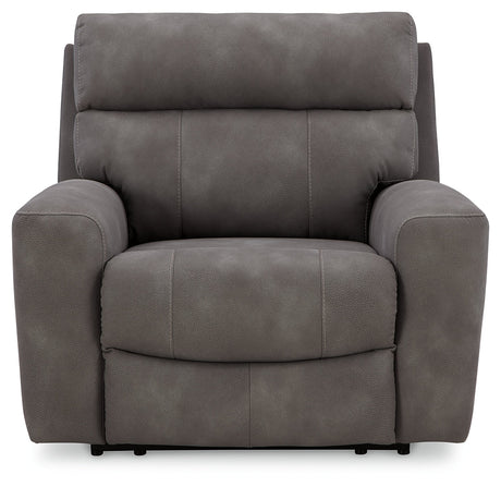 Next-Gen DuraPella Black/Gray Power Reclining Living Room Set by Ashley at Eve Furniture