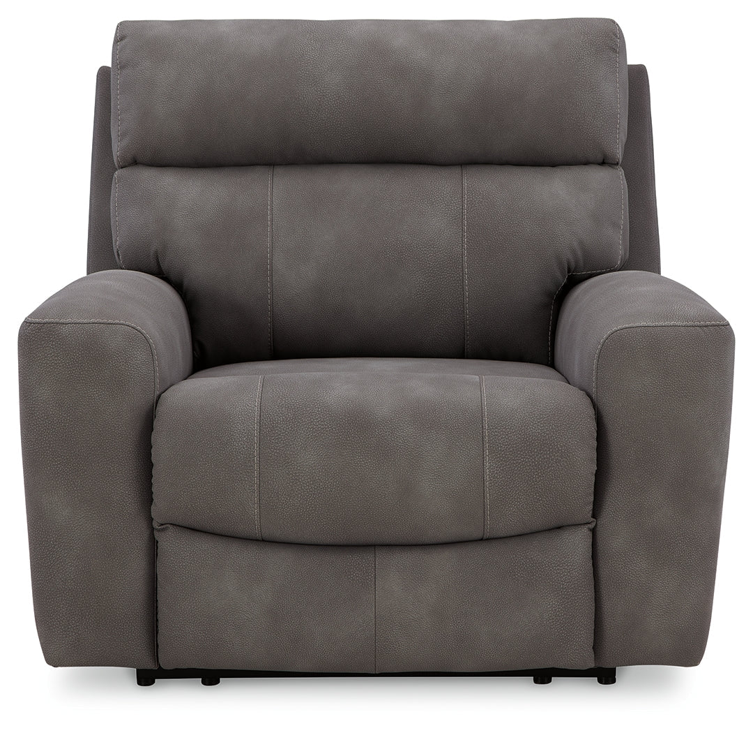 Next-Gen DuraPella Black/Gray Power Reclining Living Room Set by Ashley at Eve Furniture