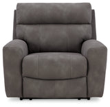 Next-Gen DuraPella Black/Gray Power Reclining Living Room Set by Ashley at Eve Furniture