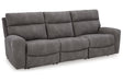 Next-Gen DuraPella Black/Gray Power Reclining Living Room Set by Ashley at Eve Furniture