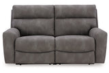 Next-Gen DuraPella Black/Gray Power Reclining Living Room Set by Ashley at Eve Furniture