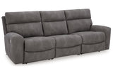 Next-Gen DuraPella Black/Gray Power Reclining Living Room Set by Ashley at Eve Furniture