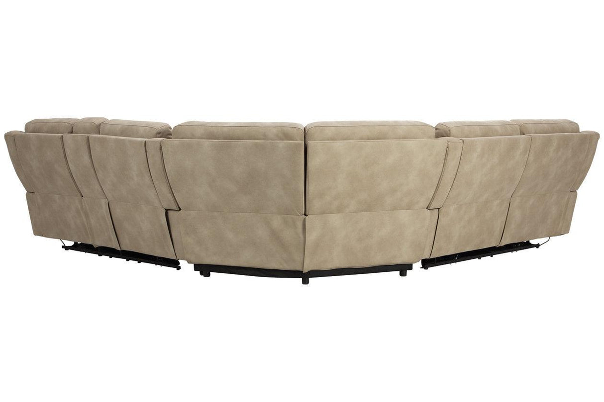 Next-Gen DuraPella Sand 3-Piece Power Reclining Sectional by Ashley at Eve Furniture