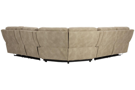 Next-Gen DuraPella Sand 3-Piece Power Reclining Sectional by Ashley at Eve Furniture