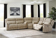 Next-Gen DuraPella Sand 3-Piece Power Reclining Sectional by Ashley at Eve Furniture