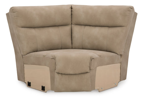 Next-Gen DuraPella Sand 4-Piece Dual Power Reclining Sectional by Ashley at Eve Furniture