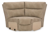 Next-Gen DuraPella Sand 4-Piece Dual Power Reclining Sectional by Ashley Furniture at Eve Furniture