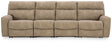 Next-Gen Durapella Sand 4-Piece Power Reclining Sectional by Ashley at Eve Furniture