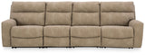 Next-Gen Durapella Sand 4-Piece Power Reclining Sectional by Ashley at Eve Furniture