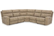Next-Gen DuraPella Sand 5-Piece Power Reclining Sectional by Ashley at Eve Furniture