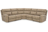 Next-Gen DuraPella Sand 5-Piece Power Reclining Sectional by Ashley at Eve Furniture