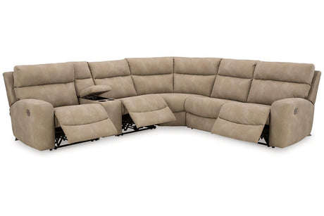 Next-Gen DuraPella Sand 6-Piece Power Reclining Sectional by Ashley at Eve Furniture