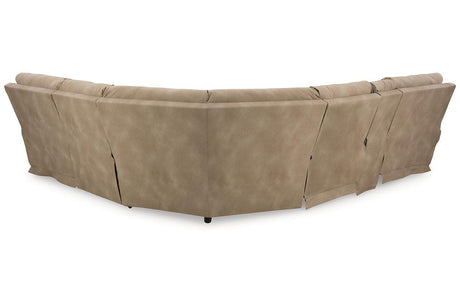 Next-Gen DuraPella Sand 6-Piece Power Reclining Sectional by Ashley at Eve Furniture