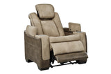 Next-Gen DuraPella Sand Dual Power Recliner by Ashley at Eve Furniture