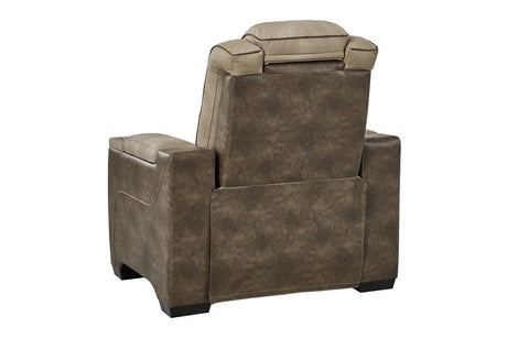 Next-Gen DuraPella Sand Dual Power Recliner by Ashley at Eve Furniture