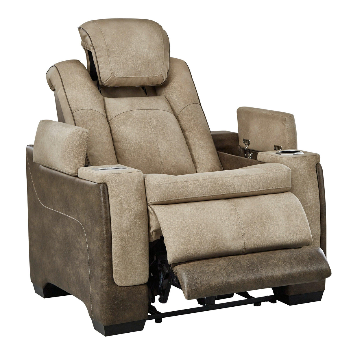Next-Gen Durapella Sand Dual Power Reclining Living Room Set by Ashley at Eve Furniture